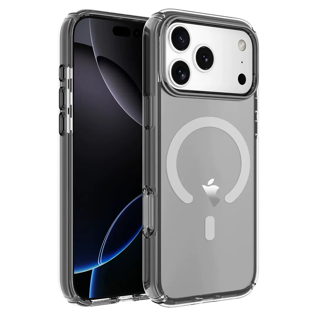 iPhone 17 Pro Max Fleck Case MagSafe Clear Black